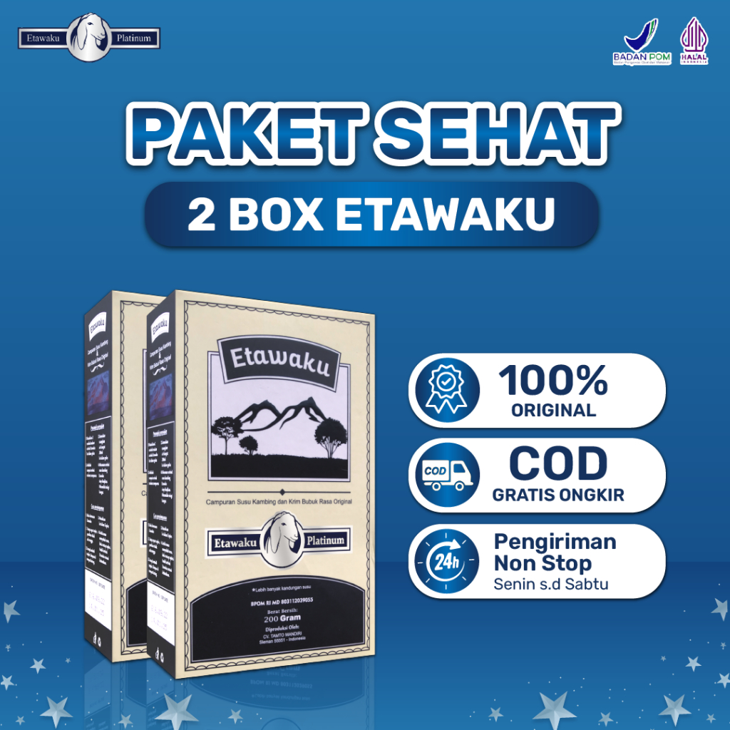 Jual Paket 2 Box Susu Etawaku Platinum Susu Kambing Etawa Krimer