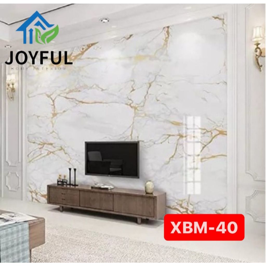 Jual Joyful Home Interior Wallpaper Dinding VINYL Marble 30 X 60 Cm