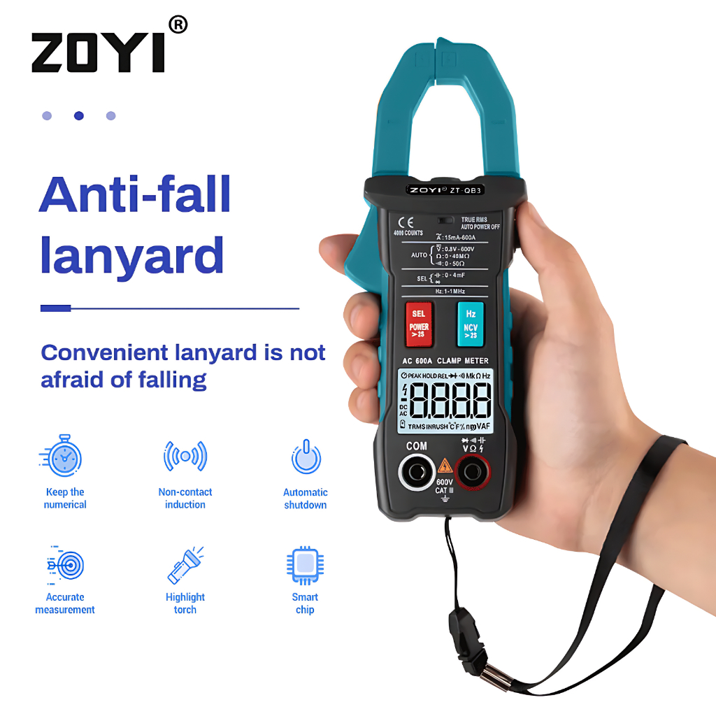 Jual Zoyi Zt Qb Smart Clamp Meter With Capacitance Tang Ampere Digital