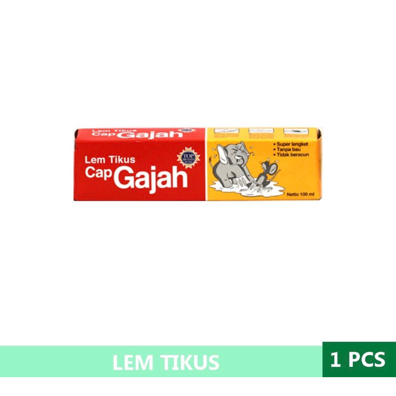 Jual Lem Tikus Cap Gajah Tube 100 Ml 1 Pcs Shopee Indonesia