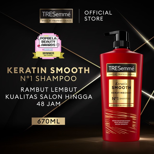 Jual Tresemme Shampoo Keratin Smooth Rambut Lembut 48 Jam With