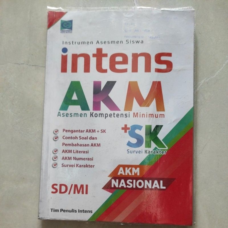 Jual Buku Intens Akm Sk Sd Mi Grafindo Original Shopee Indonesia