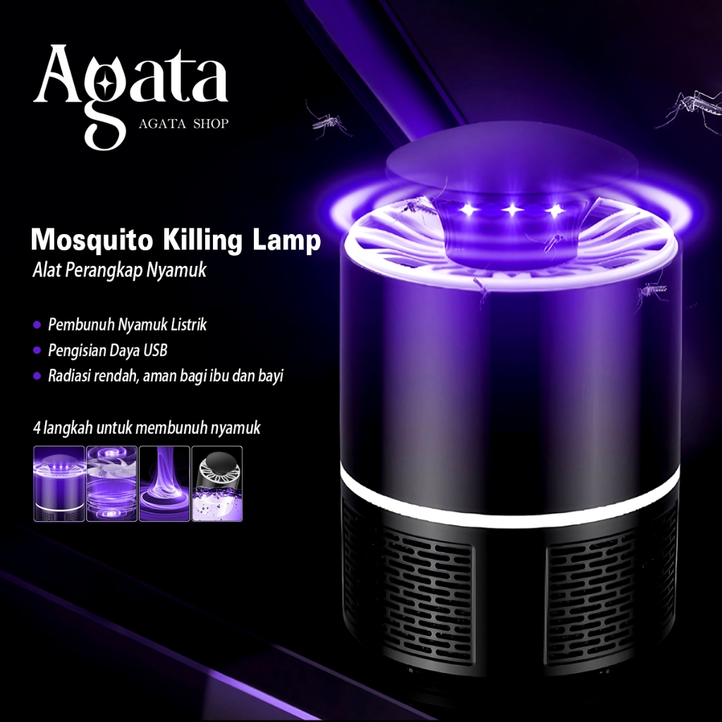 Jual Alat Perangkap Nyamuk Led Mosquito Killing Lamp Elektrik Usb Tanpa