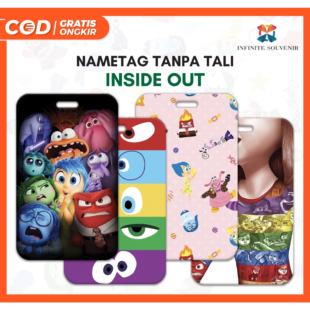 Jual N Nametag Inside Out Tanpa Tali Card Holder Inside Out