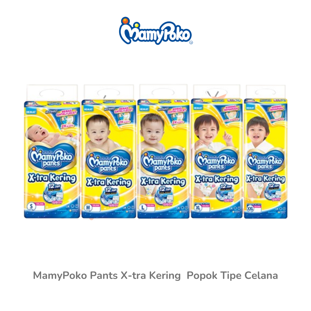 Jual Mamypoko Pants X Tra Kering Popok Sekali Pakai Tipe Celana