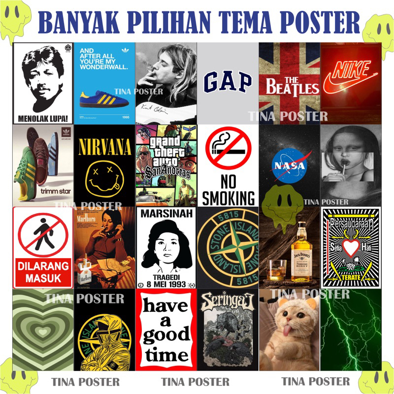 Jual Poster Dinding Aesthetic A Isi Sebelas Shopee Indonesia