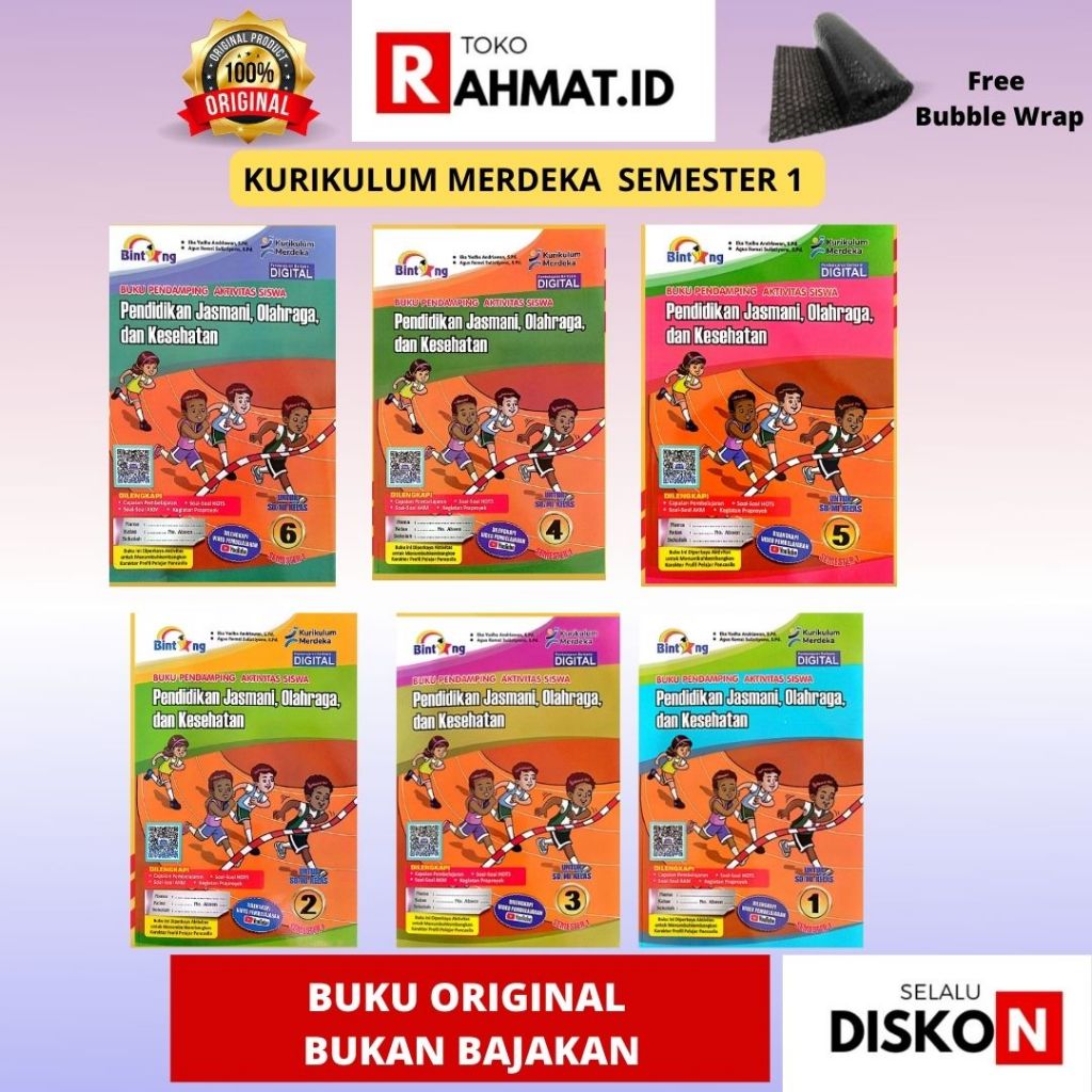 Jual PJOK PENERBIT BINTANG SEMESTER 1 BUKU PENDAMPING AKTIVITAS SISWA