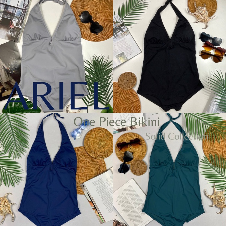 Jual ARIEL SOLID Bikini Swimsuit Bikini Pantai Bikini One Peace Baju