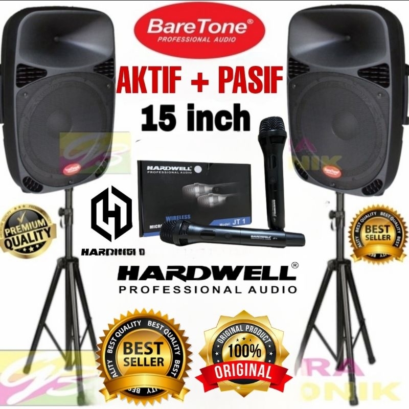 Jual Paket Speaker Aktif Pasif Baretone Inch Original Sound System