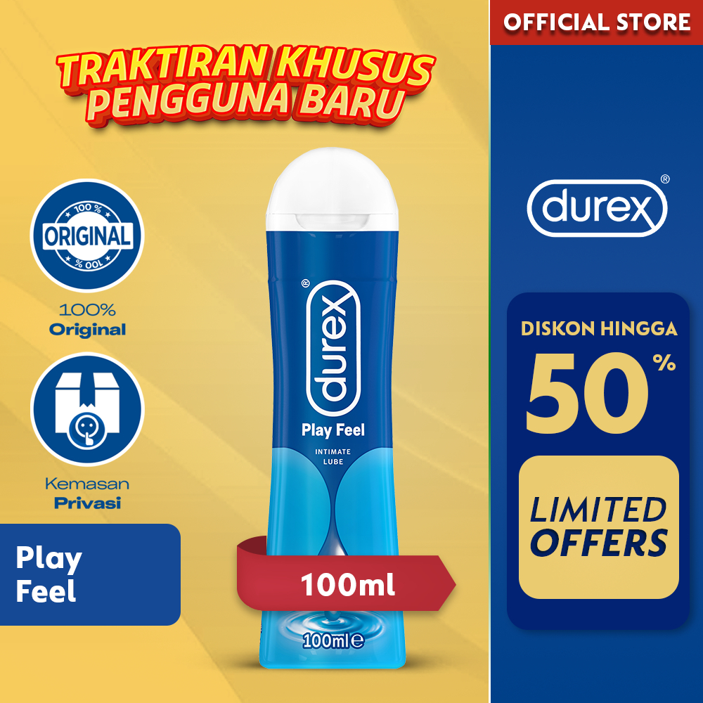 Jual Durex Lube Play Feel Lubricants 100 Ml Pelumas Seks Pria