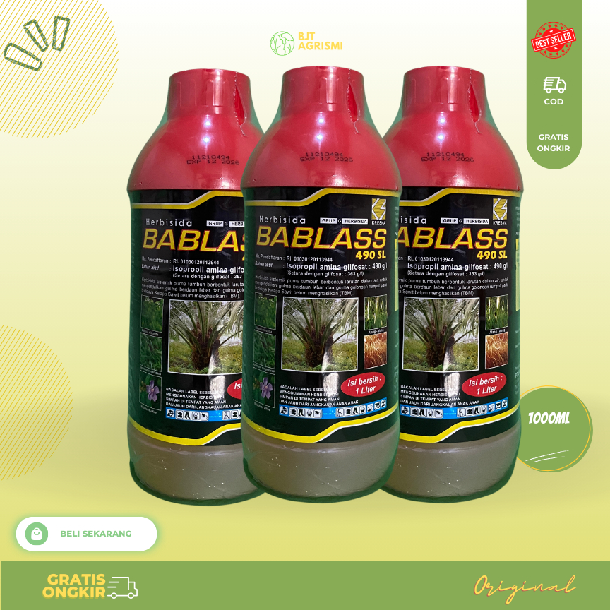 Jual Herbisida Sistemik Bablas Sl Liter Pembasmi Rumput Gulma