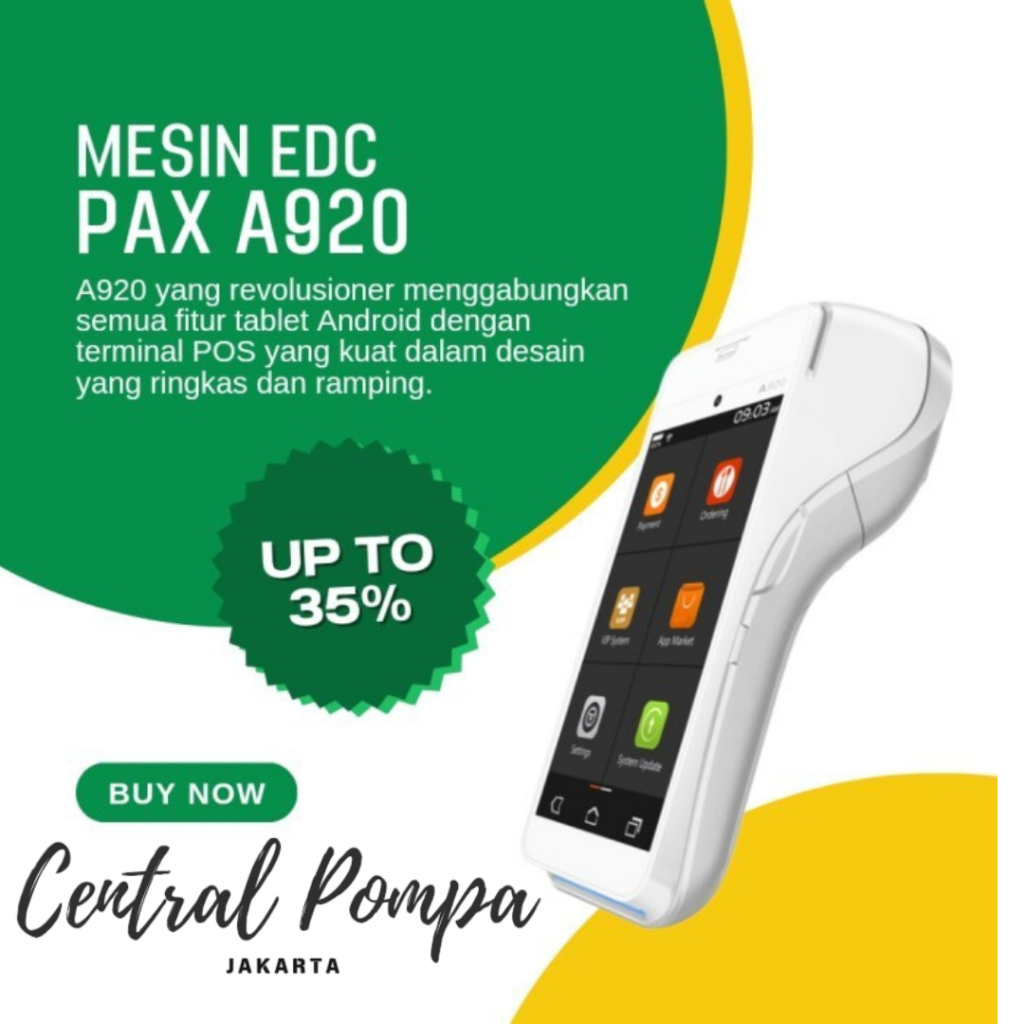 Jual EDC Pax A920 Digitalisasi SPBU Pertashop Bergaransi Shopee Indonesia