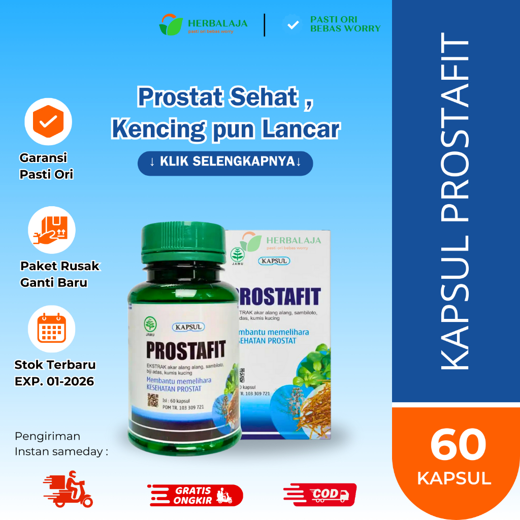 Jual RESMI PROSTAFIT Original Herbal Obat Prostat Bengkak Radang