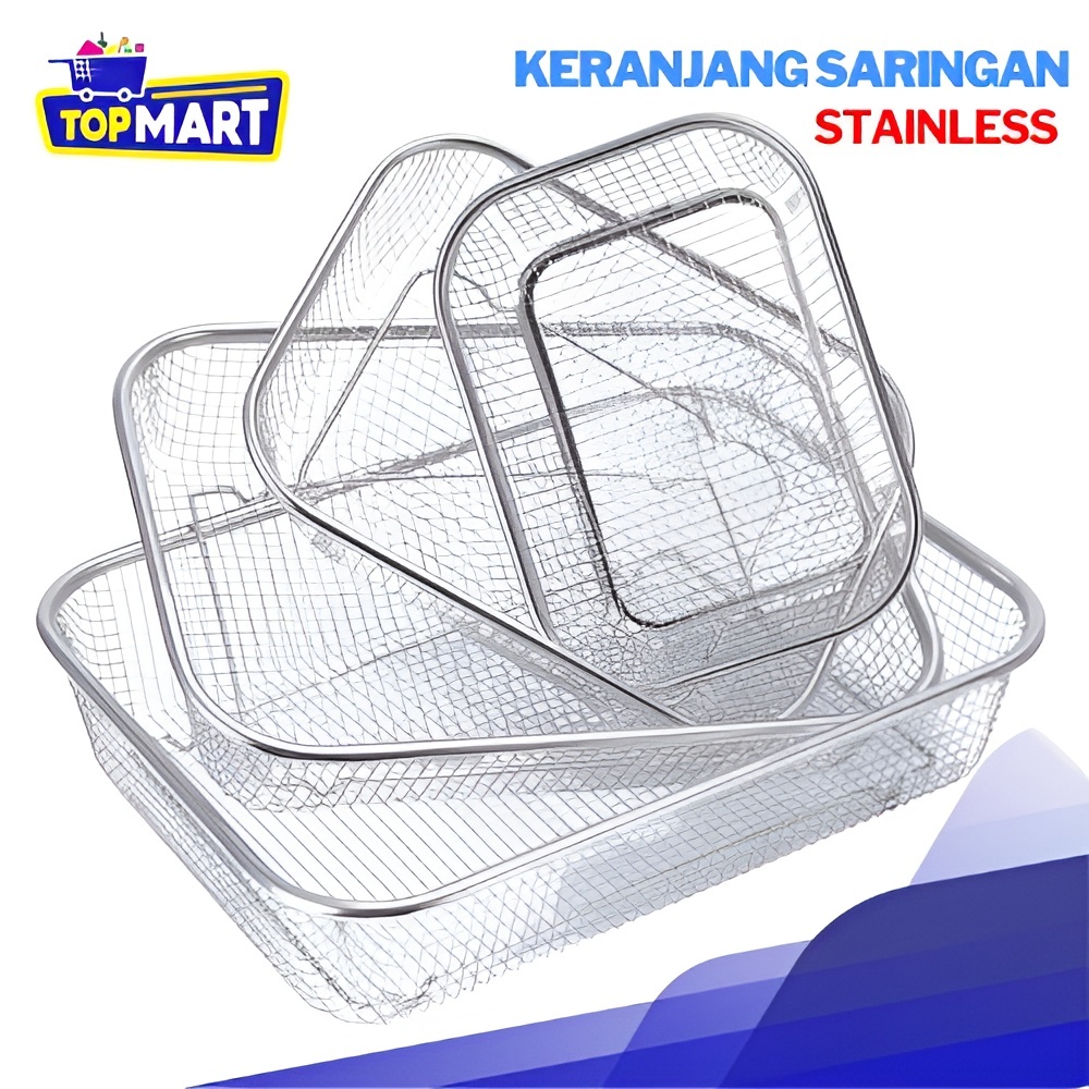 Jual Keranjang Saringan Baskom Rectangle Colander Strainer Tirisan