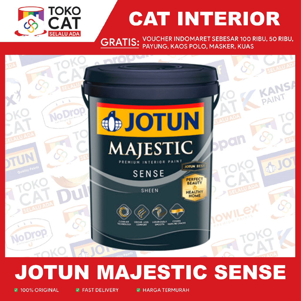 Jual Cat Tembok Interior Jotun Majestic Sense White Chi Liter