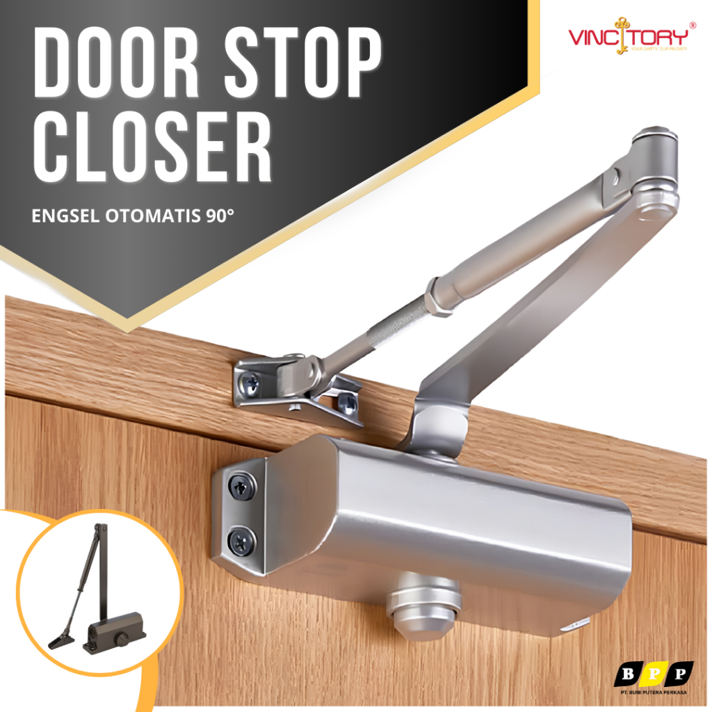 Jual Alat Penutup Pintu Otomatis Door Closer Derajat Vicitory Hold