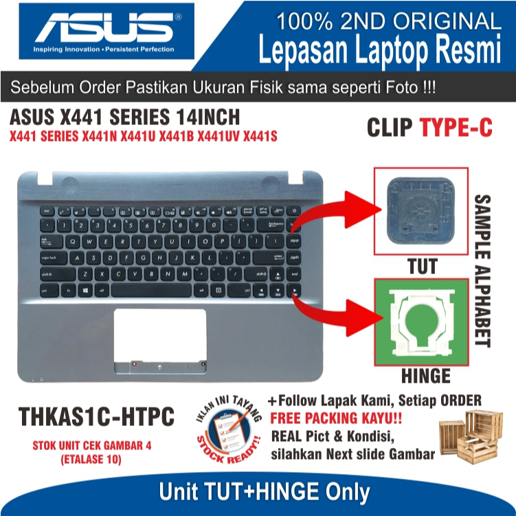 Jual Et Thkas C Htpc Tut Set Hinge Keyboard Laptop Asus X X N