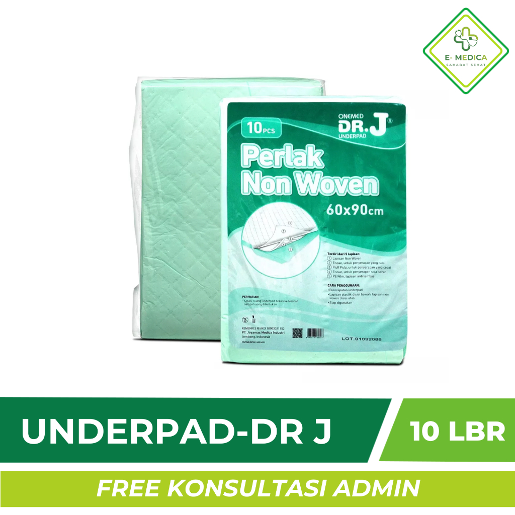 Jual Fast Underpad Dr J Popok Perlak Alas Popok Isi Lembar