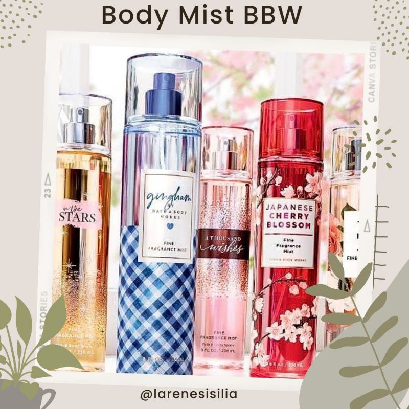 Jual Bath Body Works BBW Body Mist BBW NEW PACKAGING Shopee Indonesia