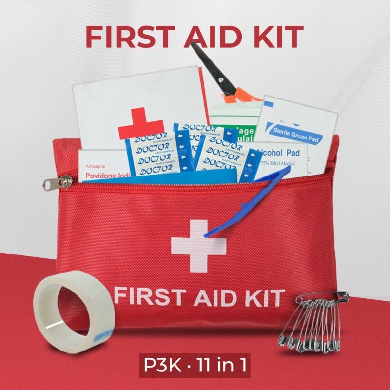 Jual SURVIVAL MINI ALAT P3K PERTOLONGAN PERTAMA LENGKAP FIRST AID KIT