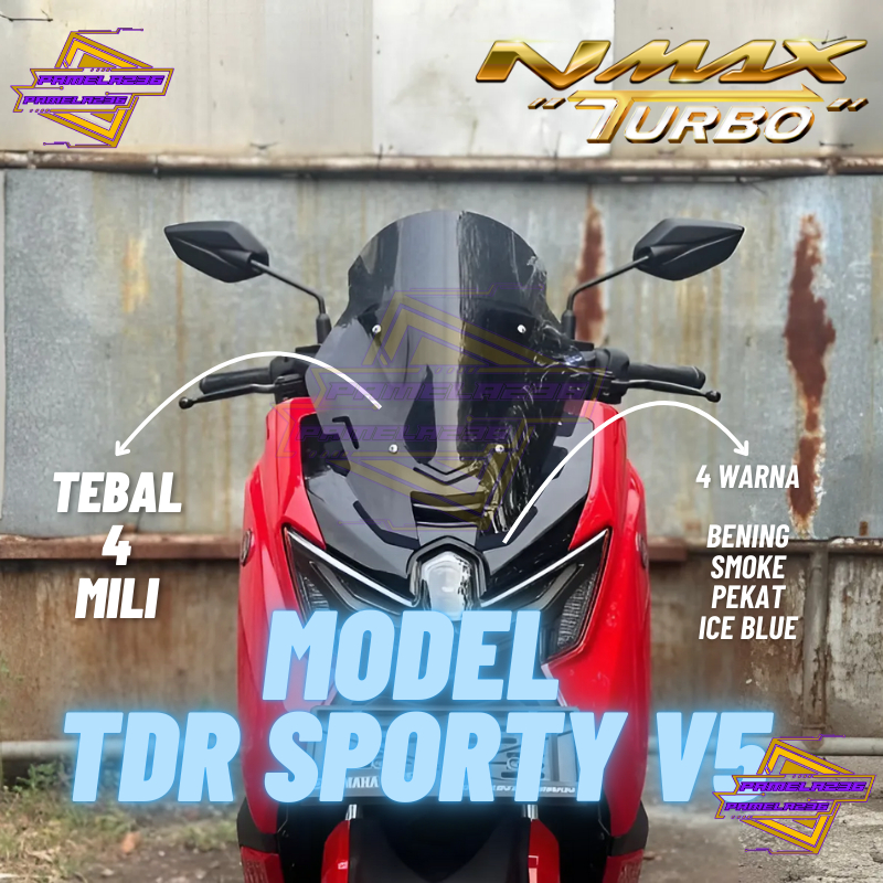 Jual Visor Nmax Turbo Neo Sporty Tdr V Windshield Nmax Turbo