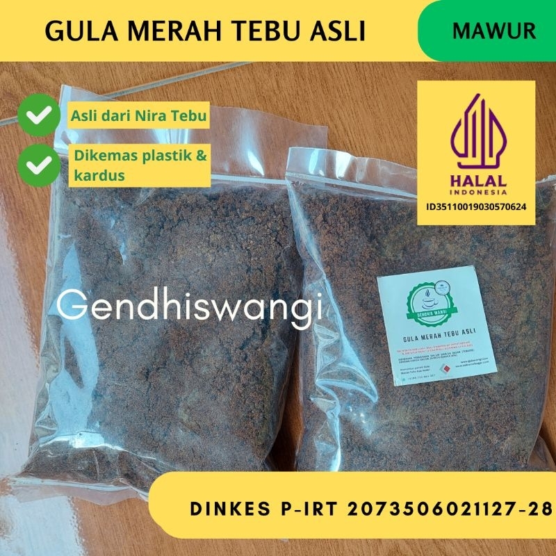 Jual GENDHISWANGI GULA MERAH TEBU MAWUR ASLI TANPA RAFINASI