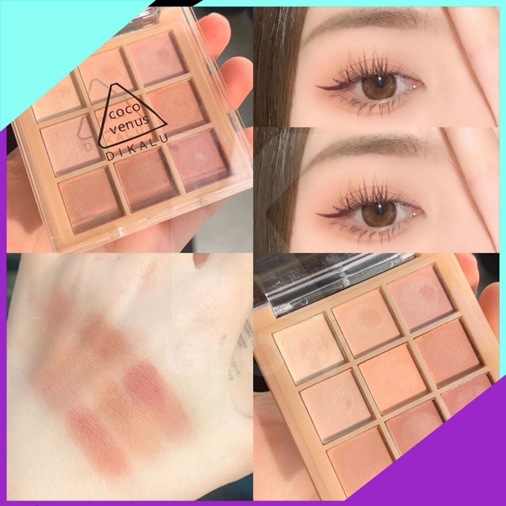 Jual Eyeshadow DIKALU NUDE Matte Korean Palette Warna Matte Smokey