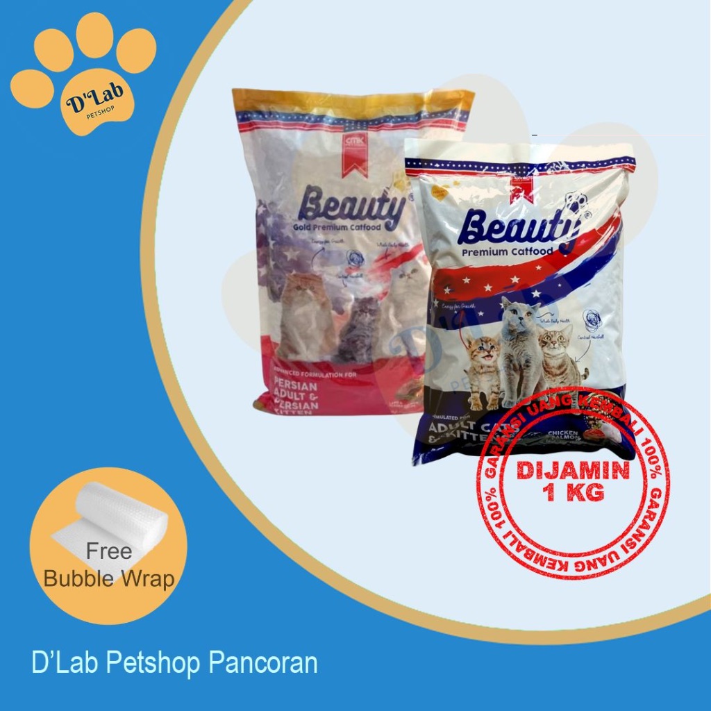 Jual Beauty Premium Cat Food Kg Repack Makanan Kucing Kg Shopee