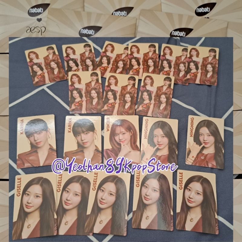 Jual Ready Stock Aespa X Nabati Photocard Shopee Indonesia