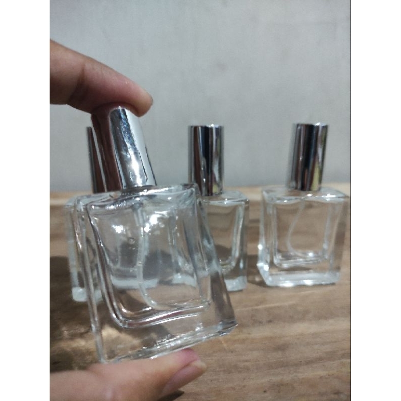 Jual Botol Parfum Hermes 15 ML Drat Tutup Silver Botol Parfum Kosong