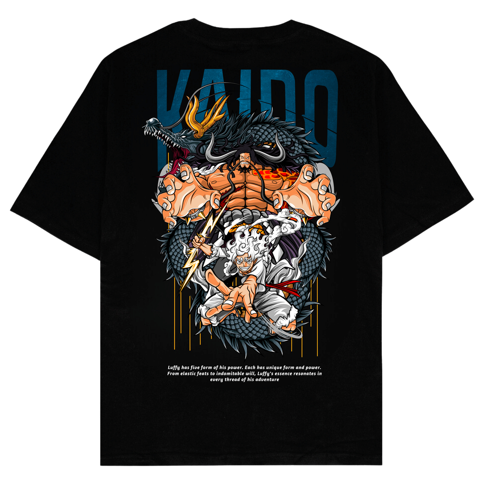 Jual Kaos One Piece Luffy Gear Vs Kaido Wano Kuni Cotton Combed S