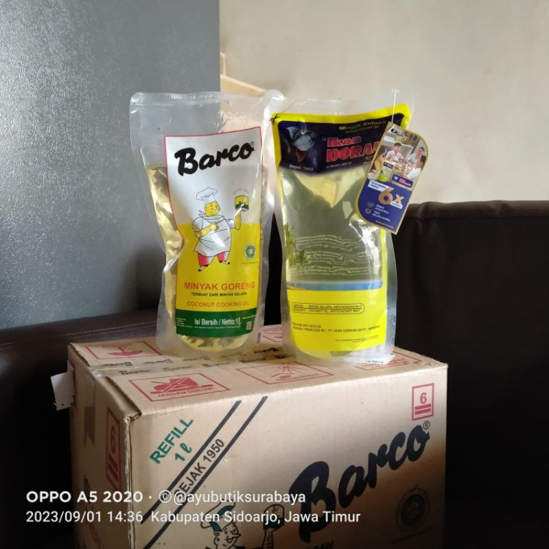 Jual Minyak Kelapa Coconut Oil Barco Ikan Dorang Shopee Indonesia