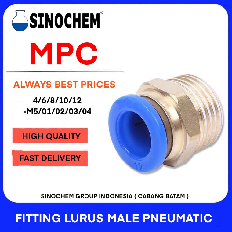 Jual Mpc Fitting Lurus Pneumatic Shopee Indonesia