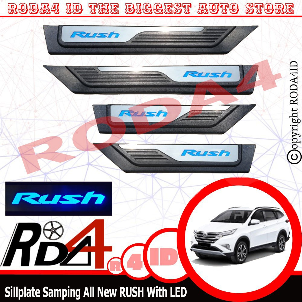 Jual Sillplate Samping Lampu LED Dan NON LED Hitam Mobil Innova Rush