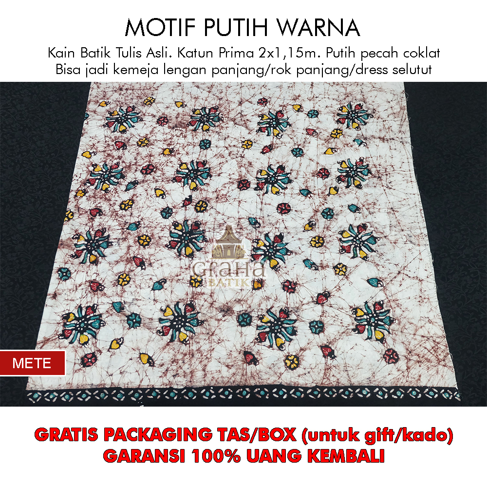 Jual Kain Batik Tulis Asli Katun Bahan Batik Bakaran Wanita Pria