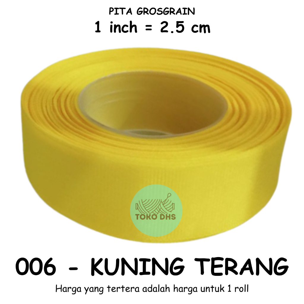 Jual Pita Grossgrain 1 Inch 2 5 Cm Per Roll 20 Yard 18 5 M