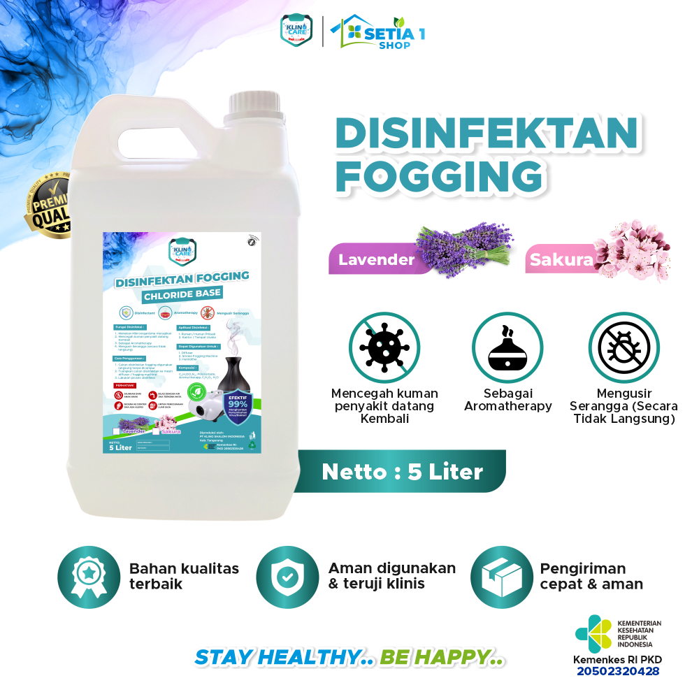 Jual Disinfektan 5 Liter Cairan Fogging Food Grade Liquid Antiseptic