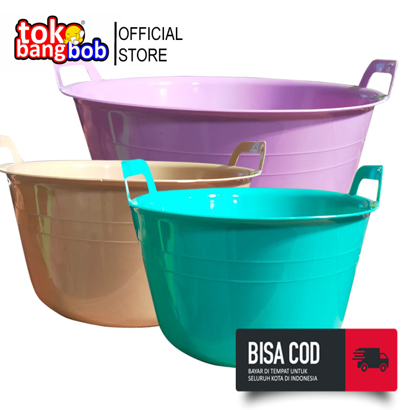 Jual Baskom Plastik Jumbo Basin Serbaguna UK 15 Bak Kuping Ember