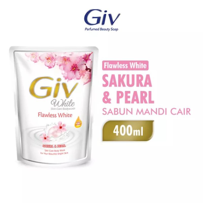 Jual Bodywash Giv White Hijab Saffron Niacinamide Pouch Ml Shopee