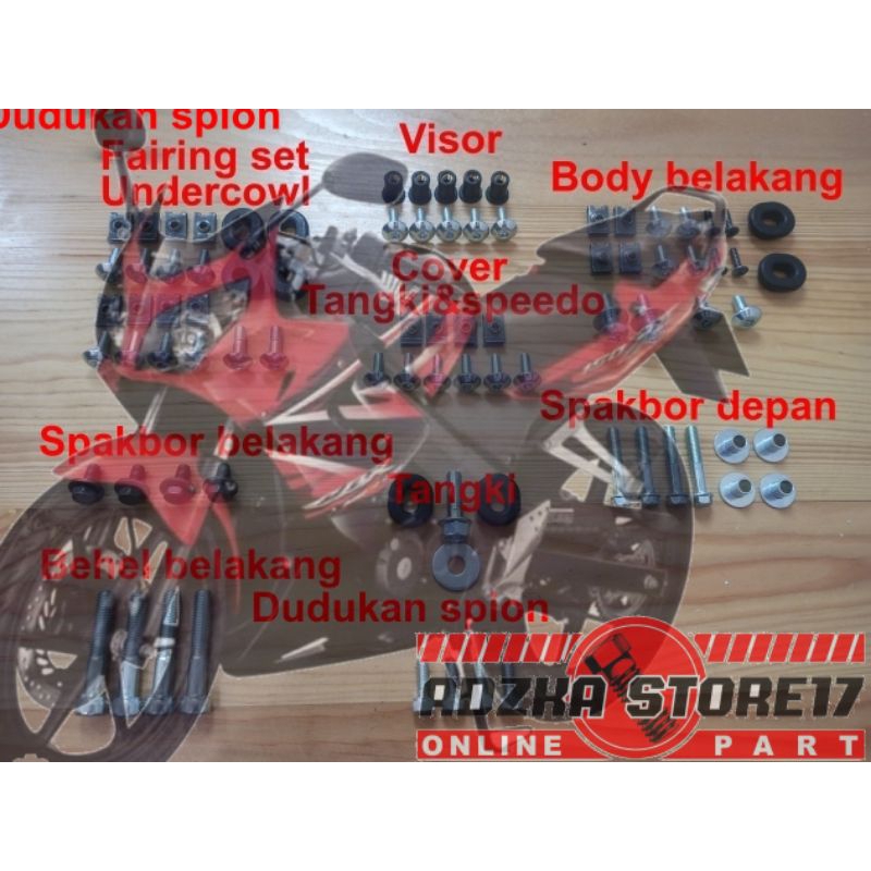 Jual Baut Body Fullset Cbr150 Old Thailand Baut Fullset Body Honda