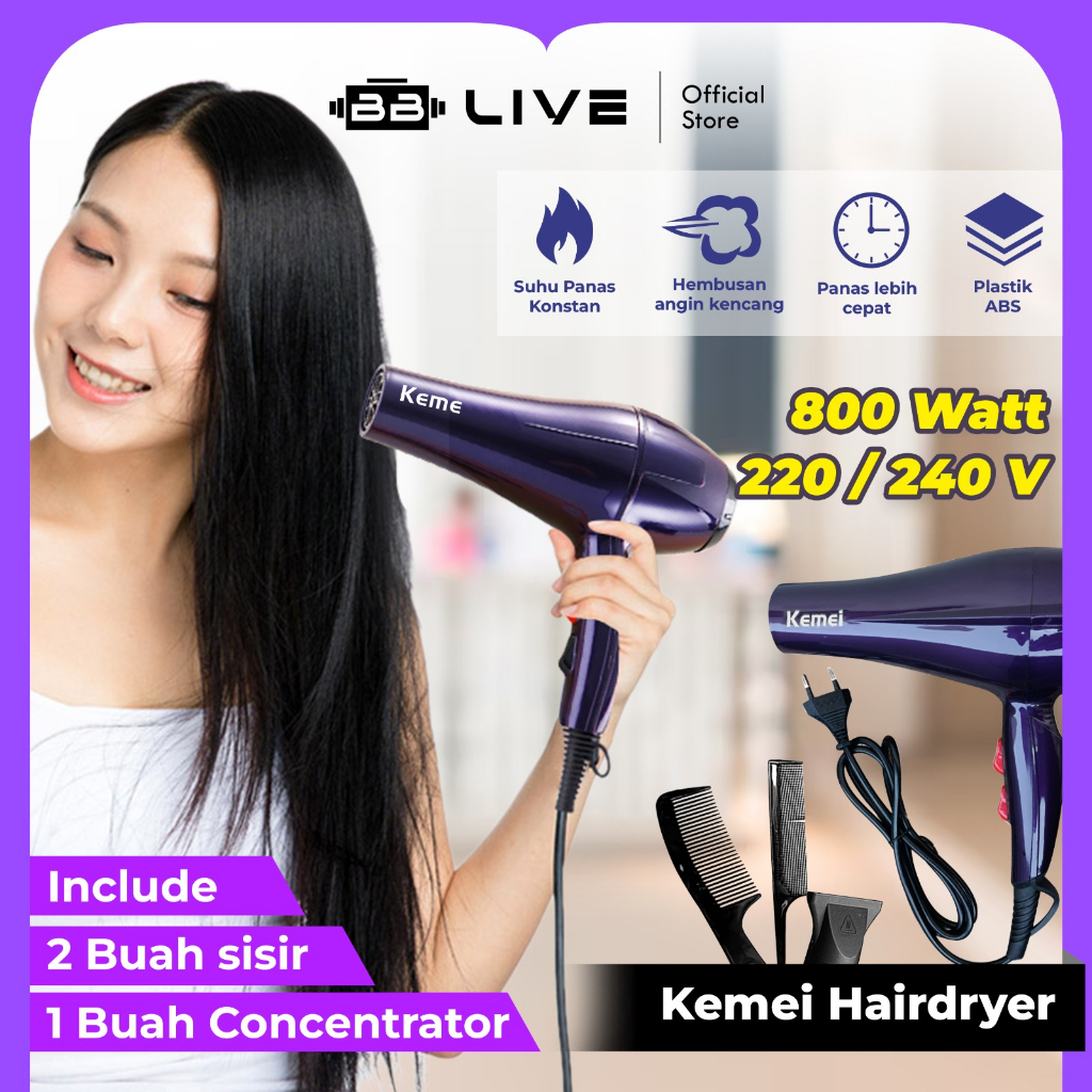 Jual BB LIVE Hair Dryer Pengering Rambut Termurah Pengering Rambut