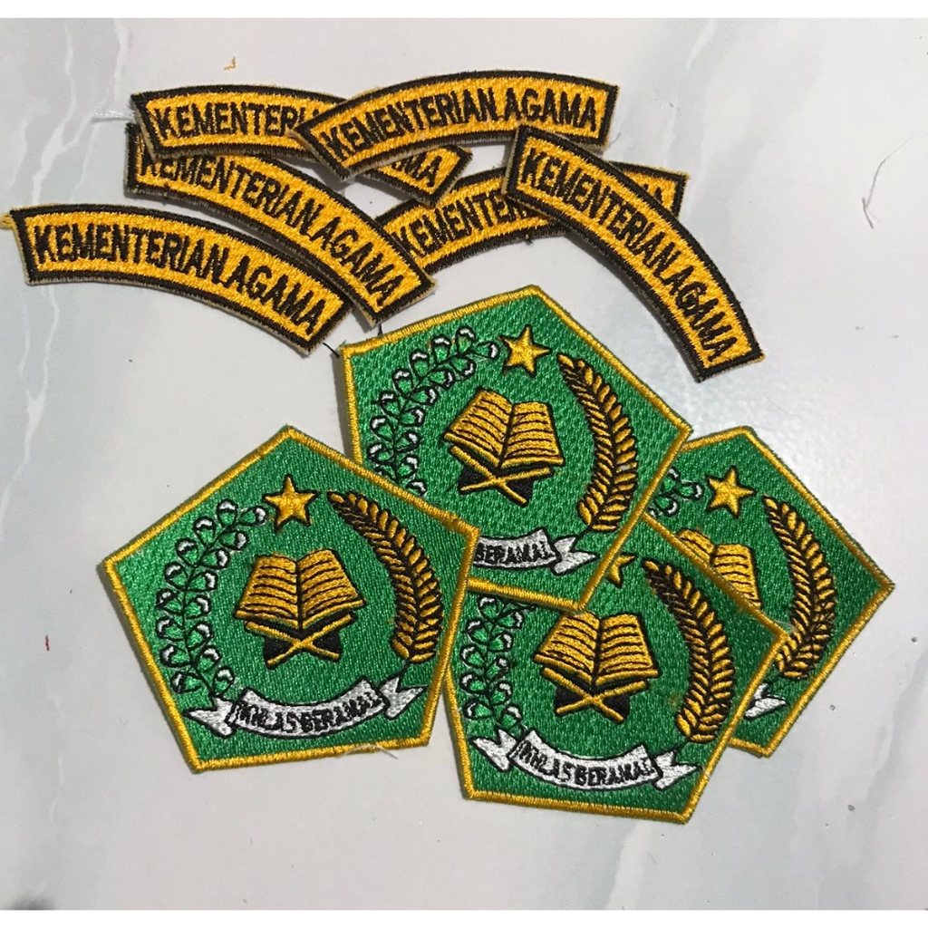 Jual Badge KEMENTERIAN AGAMA IKHLAS BERAMAL Bordir Shopee Indonesia