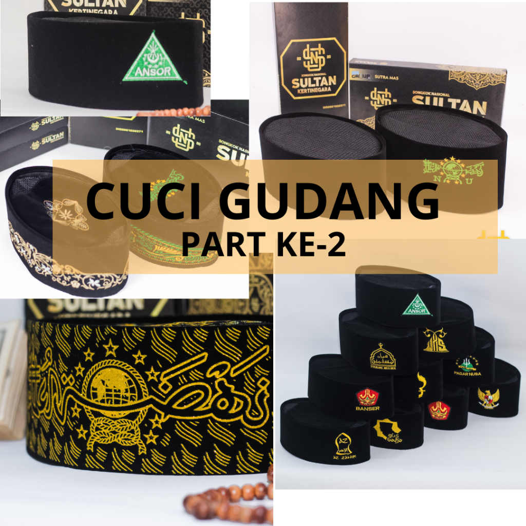 Jual Cuci Gudang Part Peci Hitam Ac Logo Garuda Loreng Pemuda