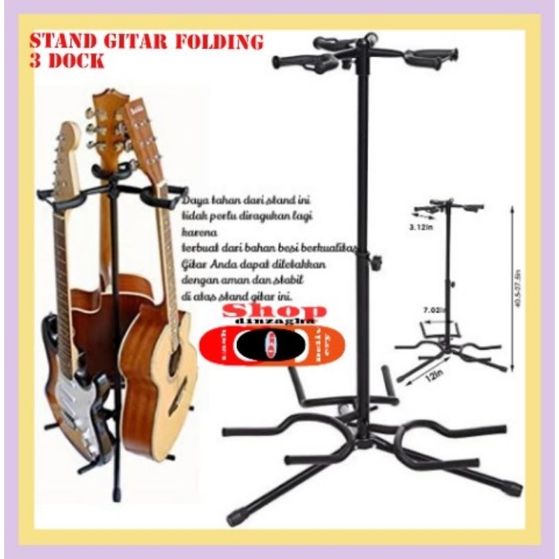 Jual Stand Gitar Lantai Lipat Bahan Besi Besi Gitar Akustik Dan