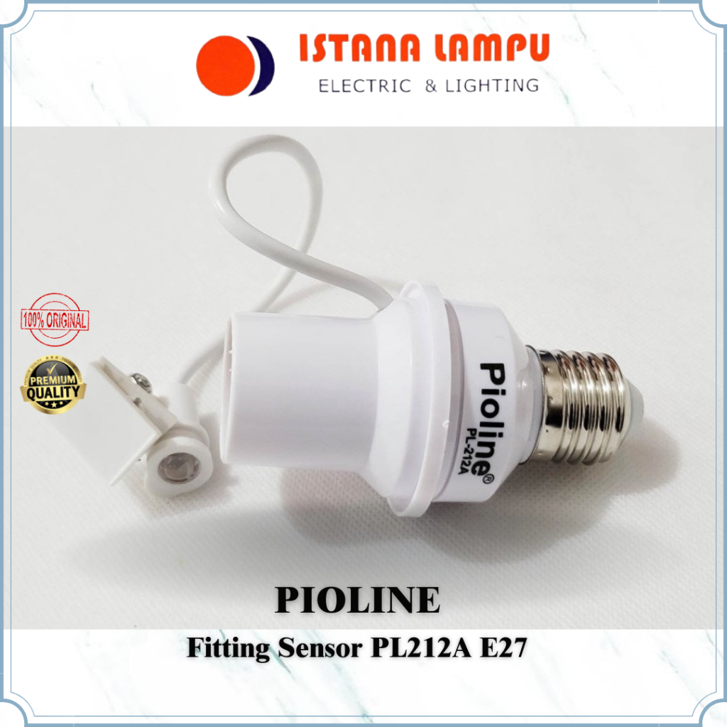 Jual Fitting Sensor Otomatis E27 Pioline PL 212A Fitting Lampu