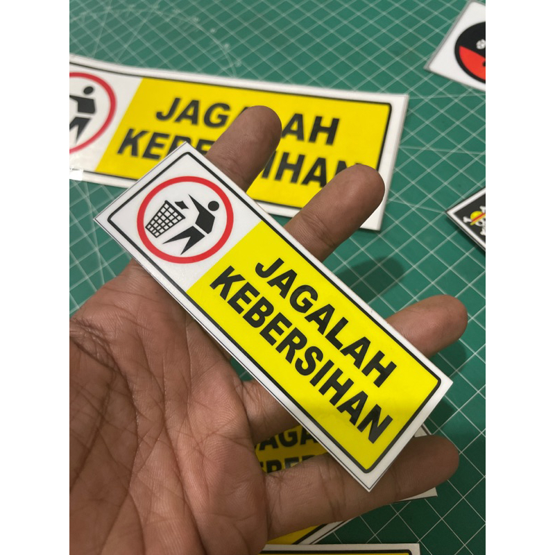 Jual Stiker Jagalah Kebersihan Shopee Indonesia