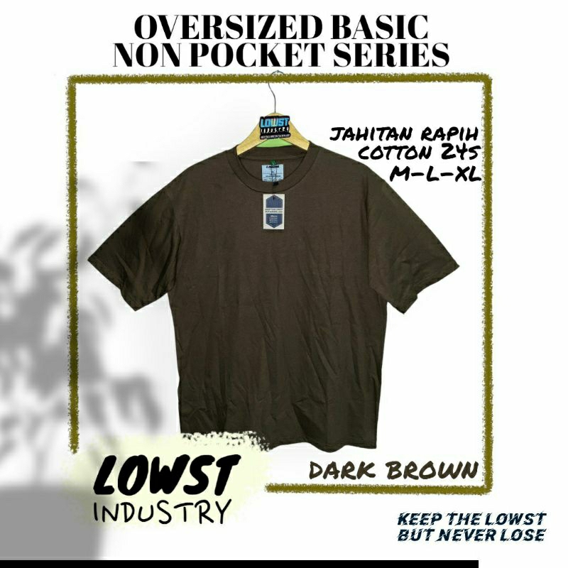 Jual Lowst Oversized Basic Non Pocket Kaos Polos Oversize Bahan