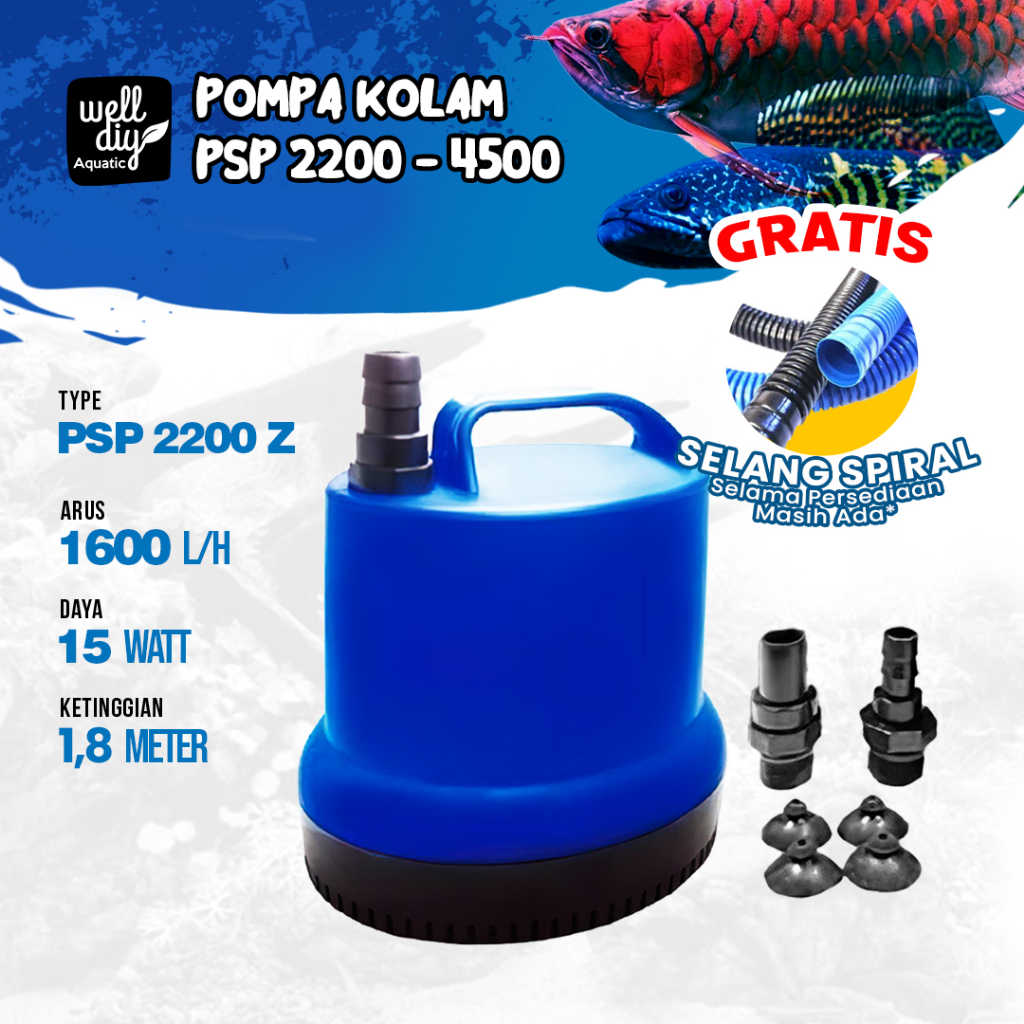 Jual Pompa Air Celup Aquarium Kolam Air Terjun Psp