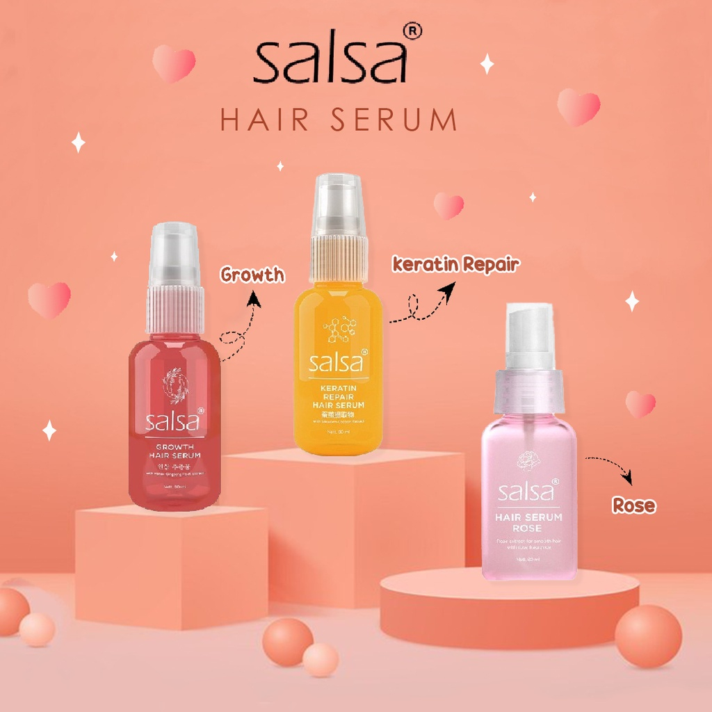 Jual SALSA Hair Serum Spray 80ml Rose Keratin Repair Growth