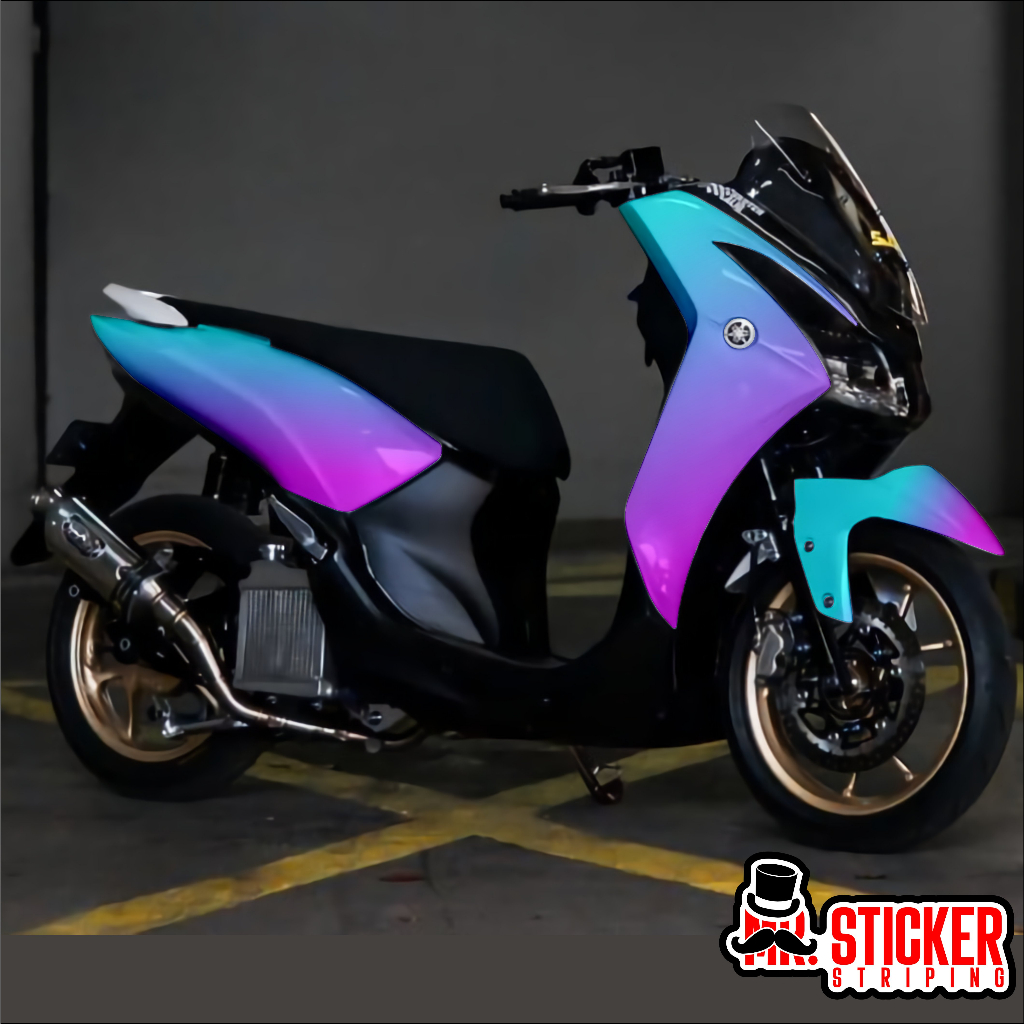 Jual Decal Yamaha Lexi 125 Full Body Custom Sticker Free Design Motif